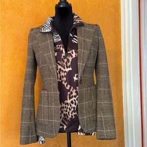 Rachel Zoe Plaid Blazer Jacket